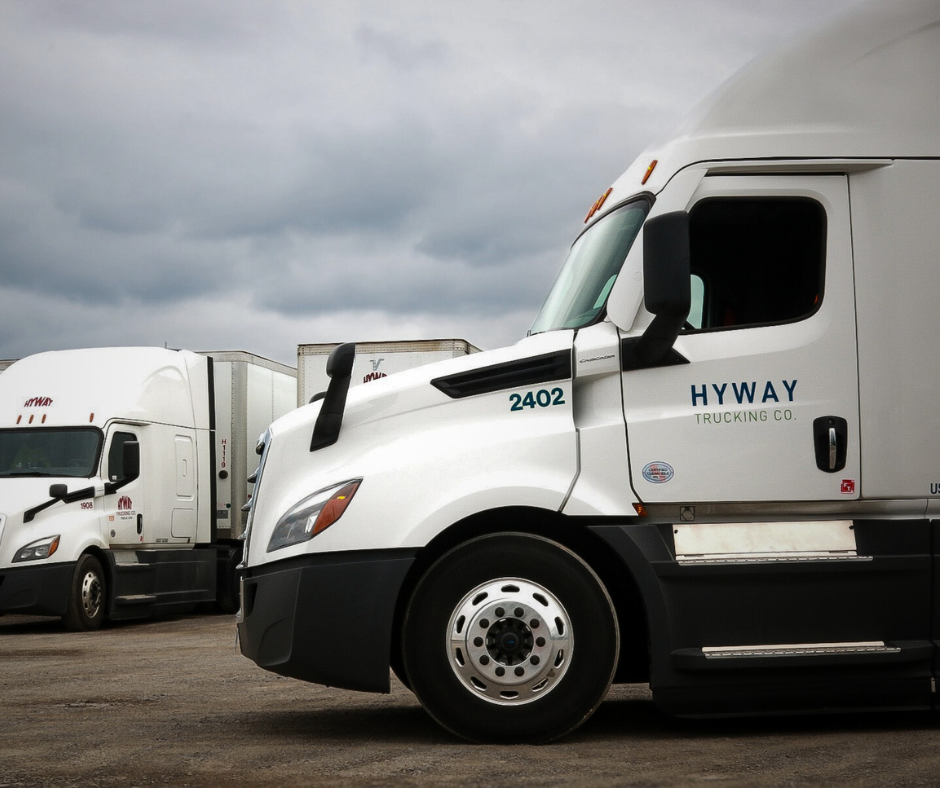 HYWAY Trucking Truck parked in the lot